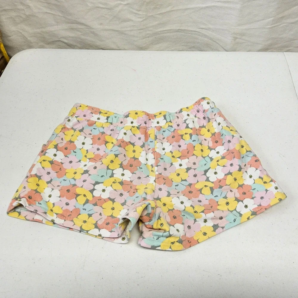 Old Navy Carters HM Shorts Girls Size 8 Bundle Blue Floral Shells 3pk